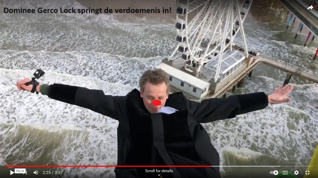 Dominee springt de hel in!